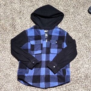 Urban Pipeline Blue and Black Checkered Hooded Jacket